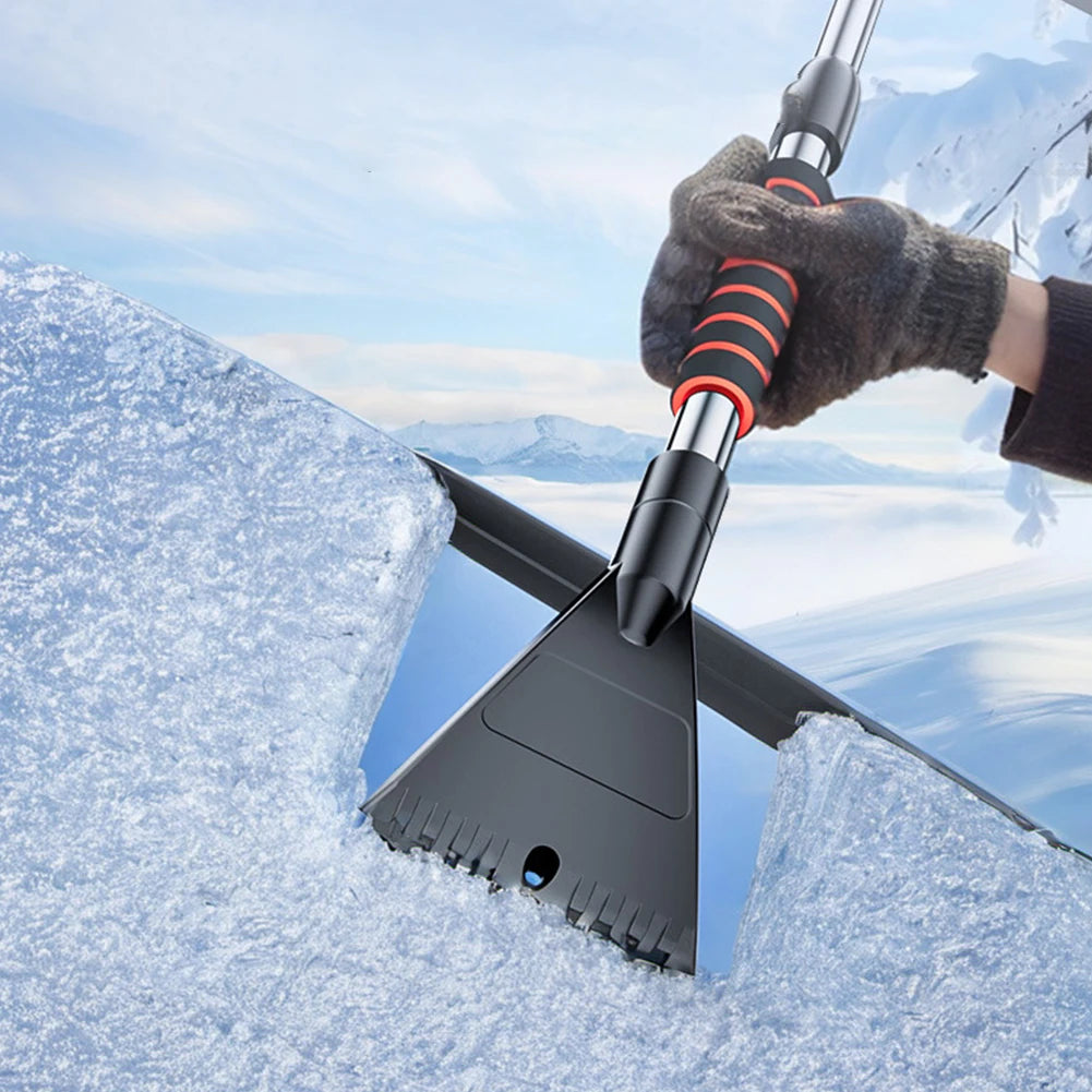 2 In 1 Car Snow Shovel Multifunctional Windshield Snow Remover Front Windshield Ice Scraping Defrost Broom Auto Cleaner Tool Qme