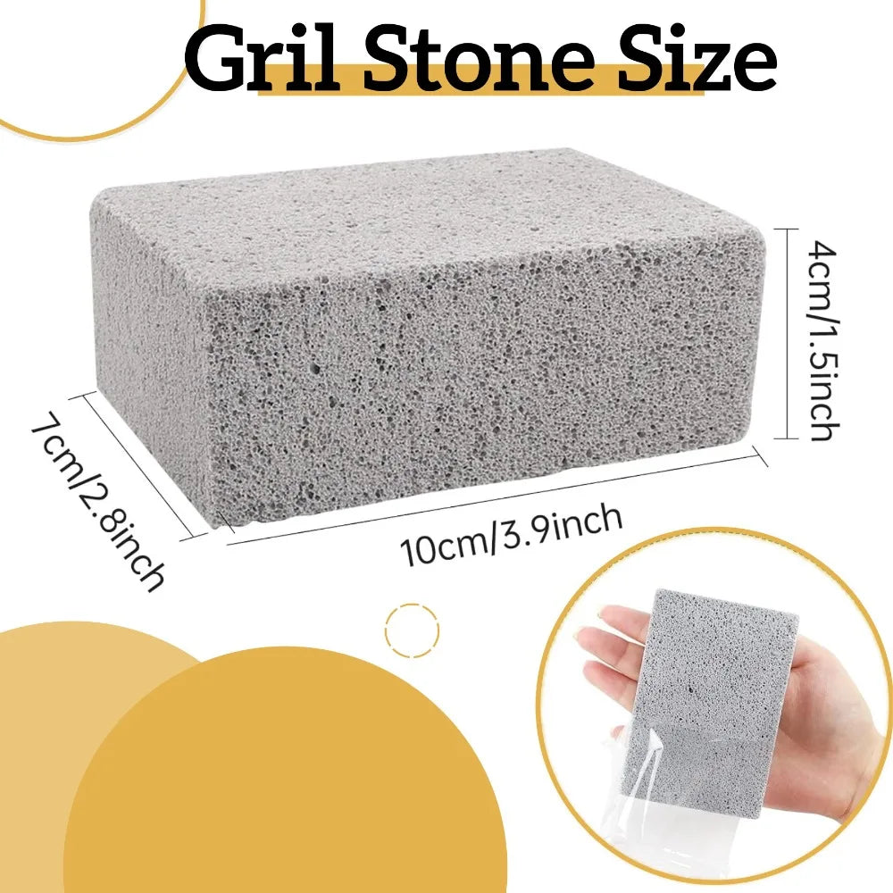 1-20PCS Barbecue Grill Cleaning Stone Outdoor Kitchen BBQ Grill Oil Stain Cleaning Cleaning Stone Pumice Stone Kitchen Gadgets Qme