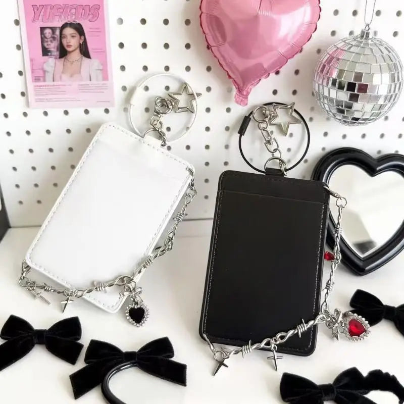 Kpop Photocard Holder PU Leather Photo Card Idol Photocards Cover Qme