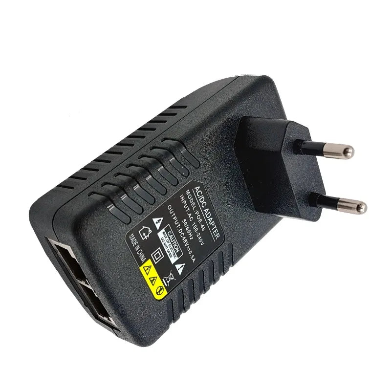 2PCS POE Power Supply 24V1A 48V0.5A Network Monitoring Switch Wireless AP Bridge Power Adapter 100Mbps Wall Plug Qme