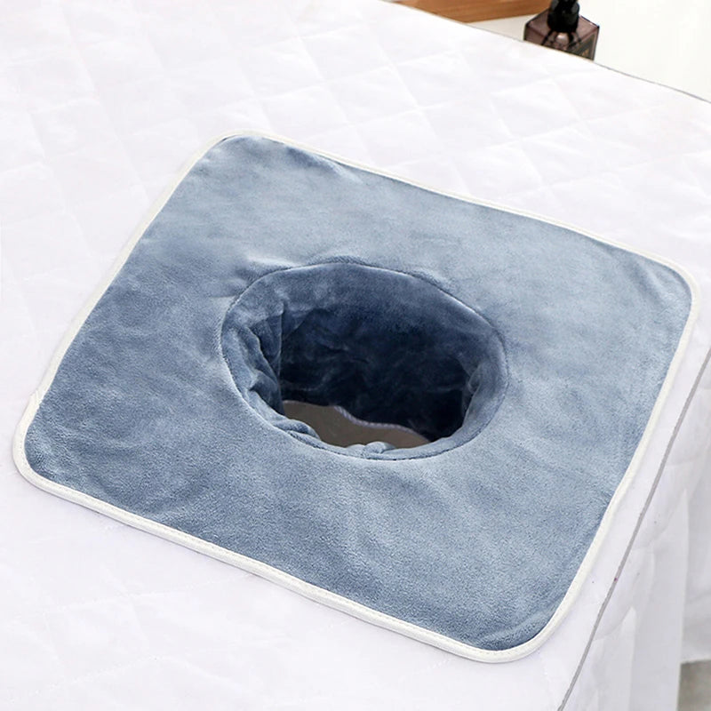 35 Velvet Thickened Beauty SPA Massage Table Planking Face Towel Qme Dark blue
