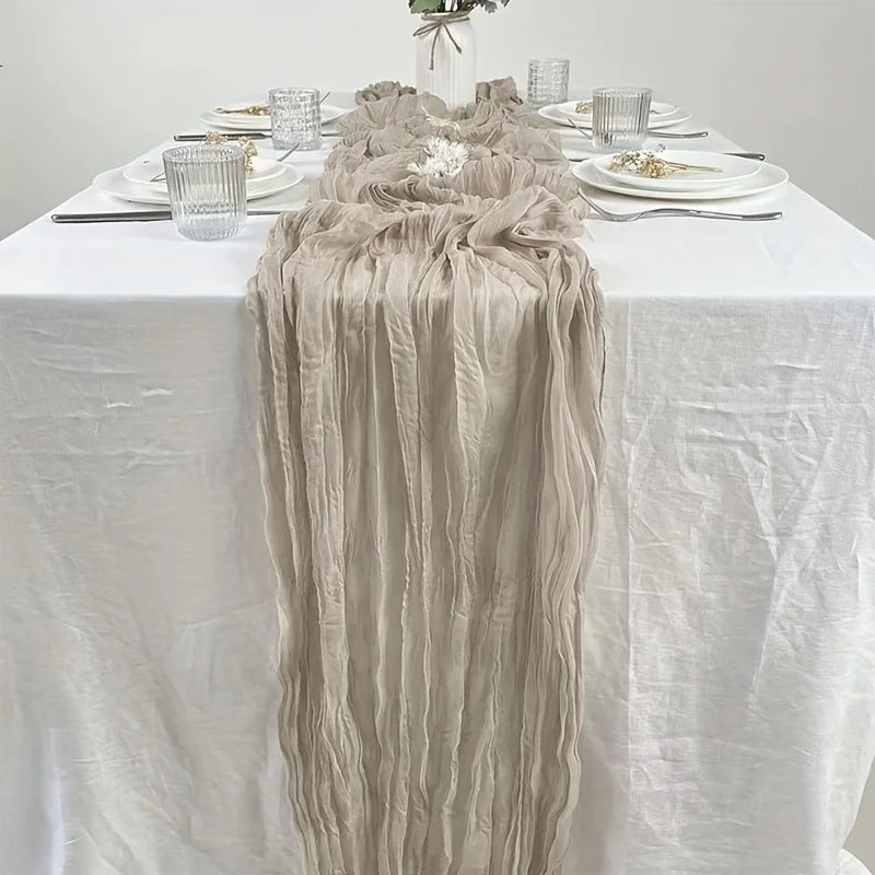 Party Crinkle Cloth Decorated Barry Yarn Fried Dough Twists Table Flag Qme