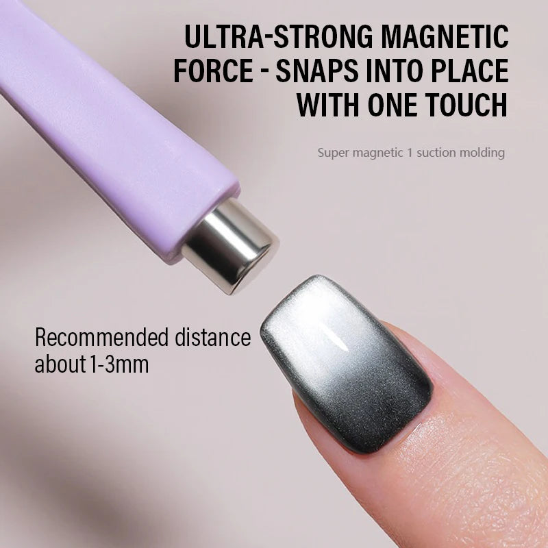 Multi-Functional Starfish Nail Magnet 8-in-1 Nail Art Tool Strong Magnetic Force Stick Anti-Fall Silicone Cover Cat Eye Manicure Qme