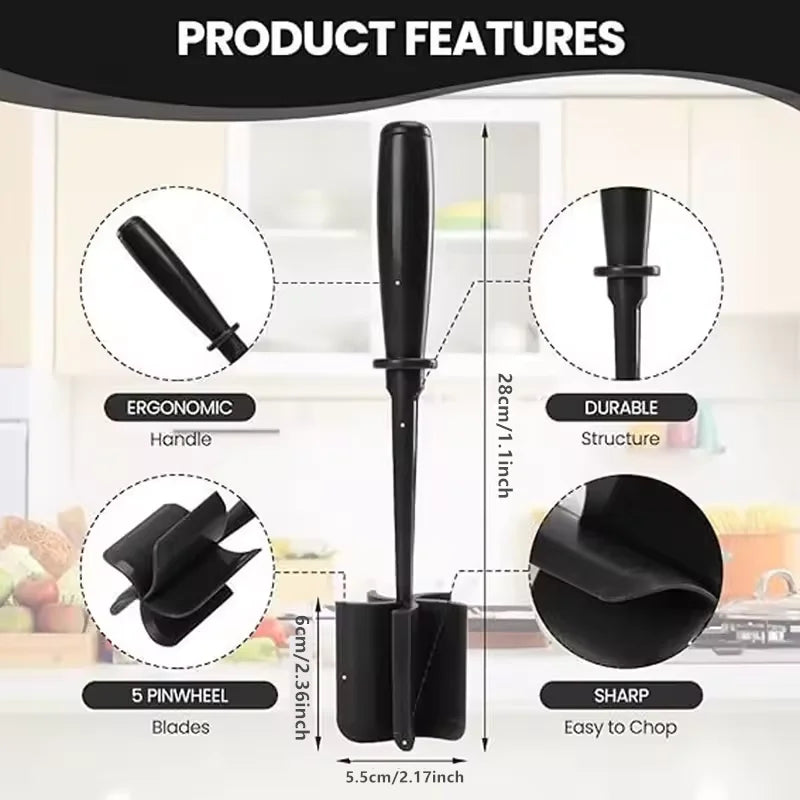 Meat Chopper Hamburger Chopper Premium Heat Resistant Masher And Smasher For Hamburger Meat Ground Beef Ground Turkey Potato Qme