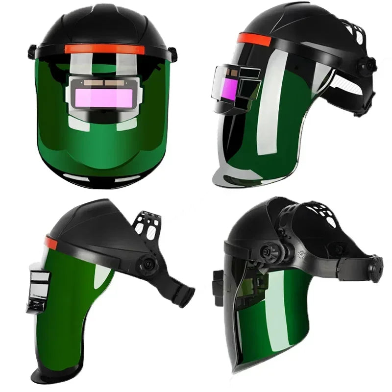 Adjustable Safety Face Welding Helmet Welder Mask Resistant for All Welding Applications Plastic Welder Glasses Qme
