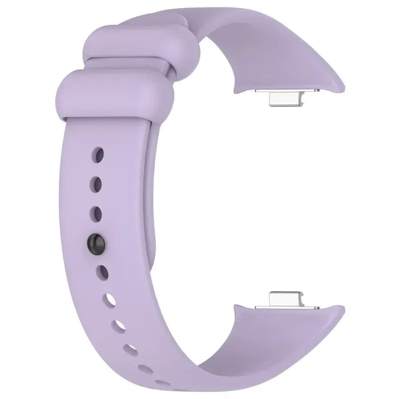 Strap+case for Xiaomi Mi Band 8 Pro Strap Smart Band Protective Case Silicone Wristband Bracelet for Miband 8Pro Qme Purple Strap Mi Band 8 Pro