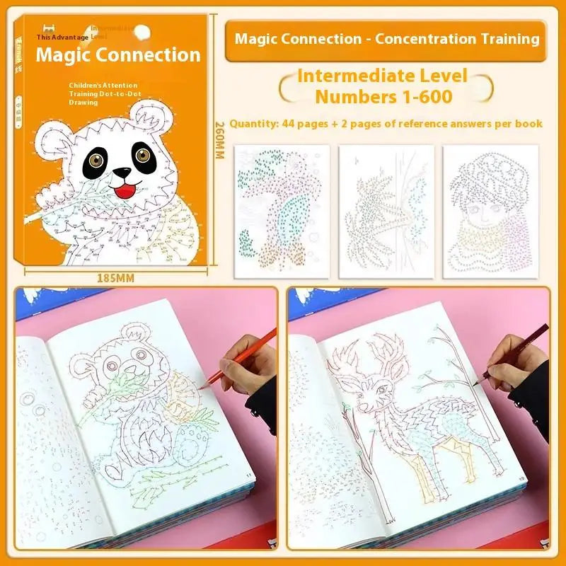 1 2 Focused Training Book Children's Digital Connectivity Coloring 44 Qme A5