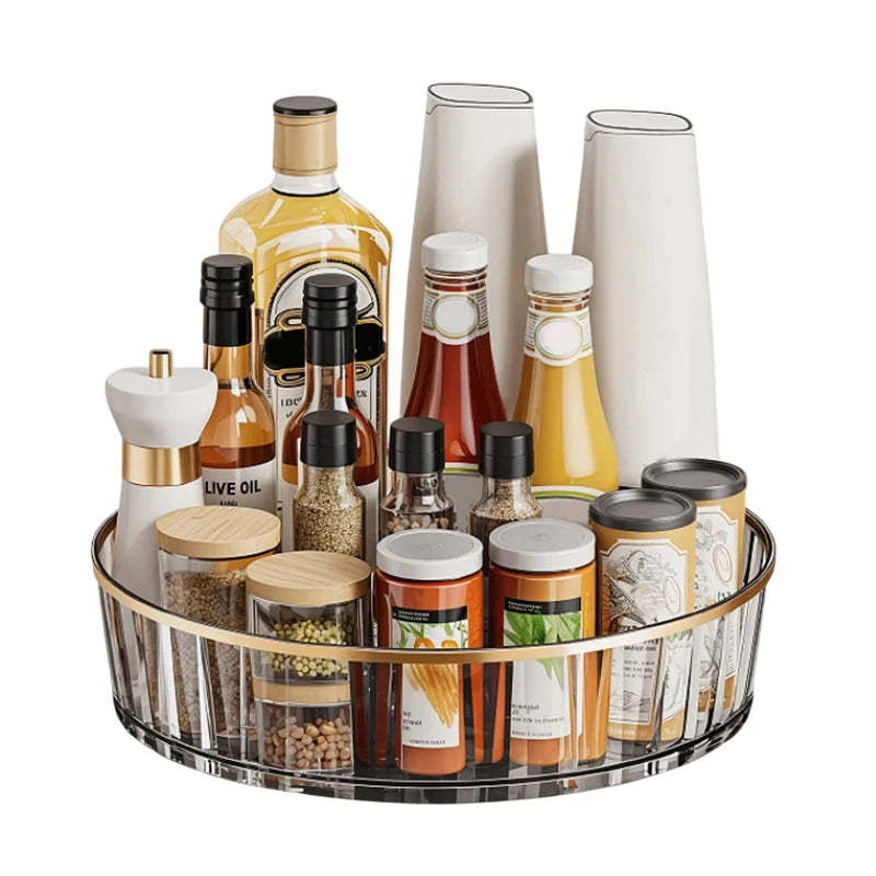 Condiments Cosmetic Perfume Organizer Desktop Storage Box 360 Qme