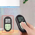 Mini Portable Universal AC Remote Control Glow Buttons LCD Display Qme No plug Black