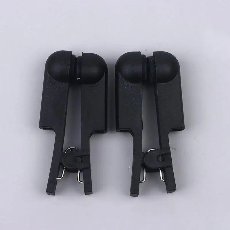 Double-sided Silicone Electrode Clips Adapter Pin Compatible TENS EMS Qme Black