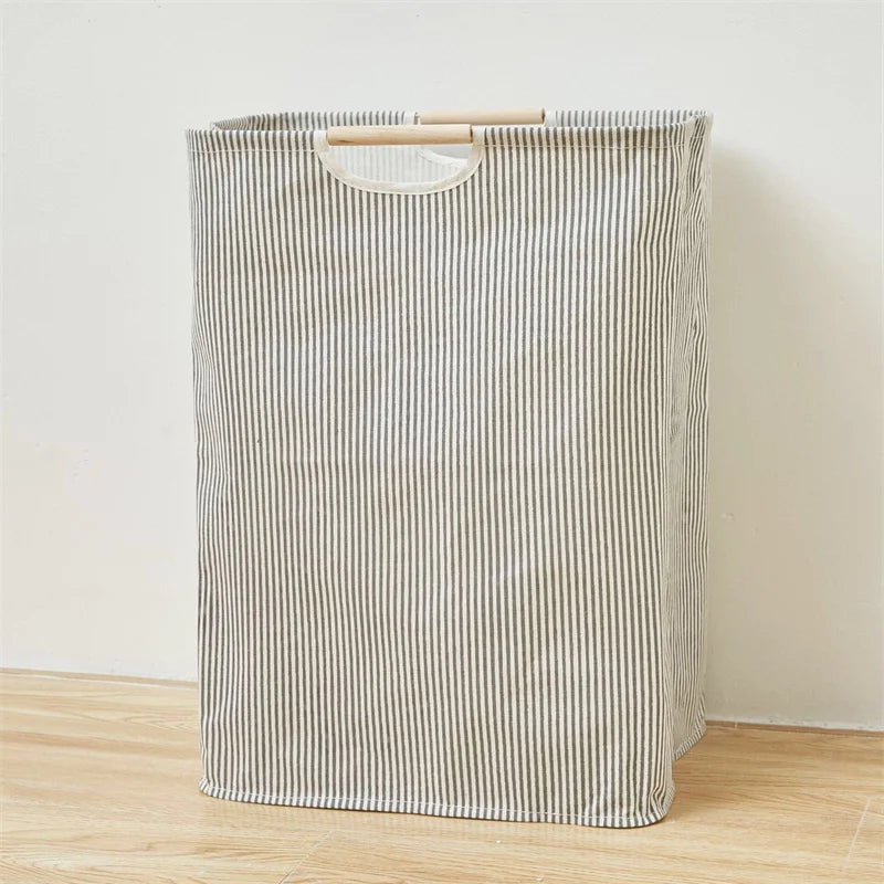 Waterproof Laundry Basket Cotton Linen Dirty Clothes Baskets Laundry Organizer Foldable Sundries Storage Bag Foldabling Hamper Qme C