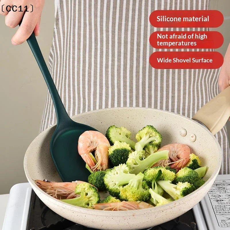 Silicone Kitchenware Soup-spoon Spatula Colander Spoon Kitchen Qme