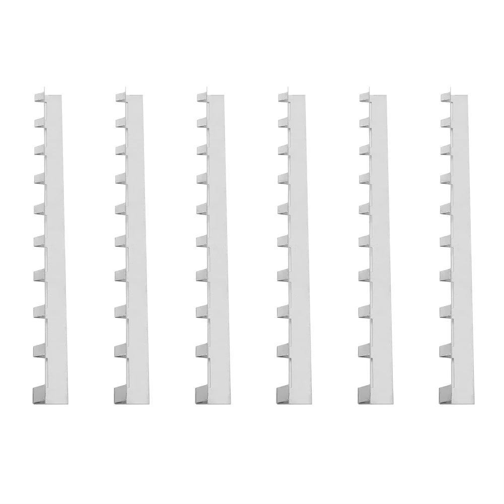 6Pcs Metal Beehive Frame Spacers Durable Beekeeping Hive Frame Strips Beekeeper Tool Equipment for Bee Hive Beekeeper Tool Qme silver