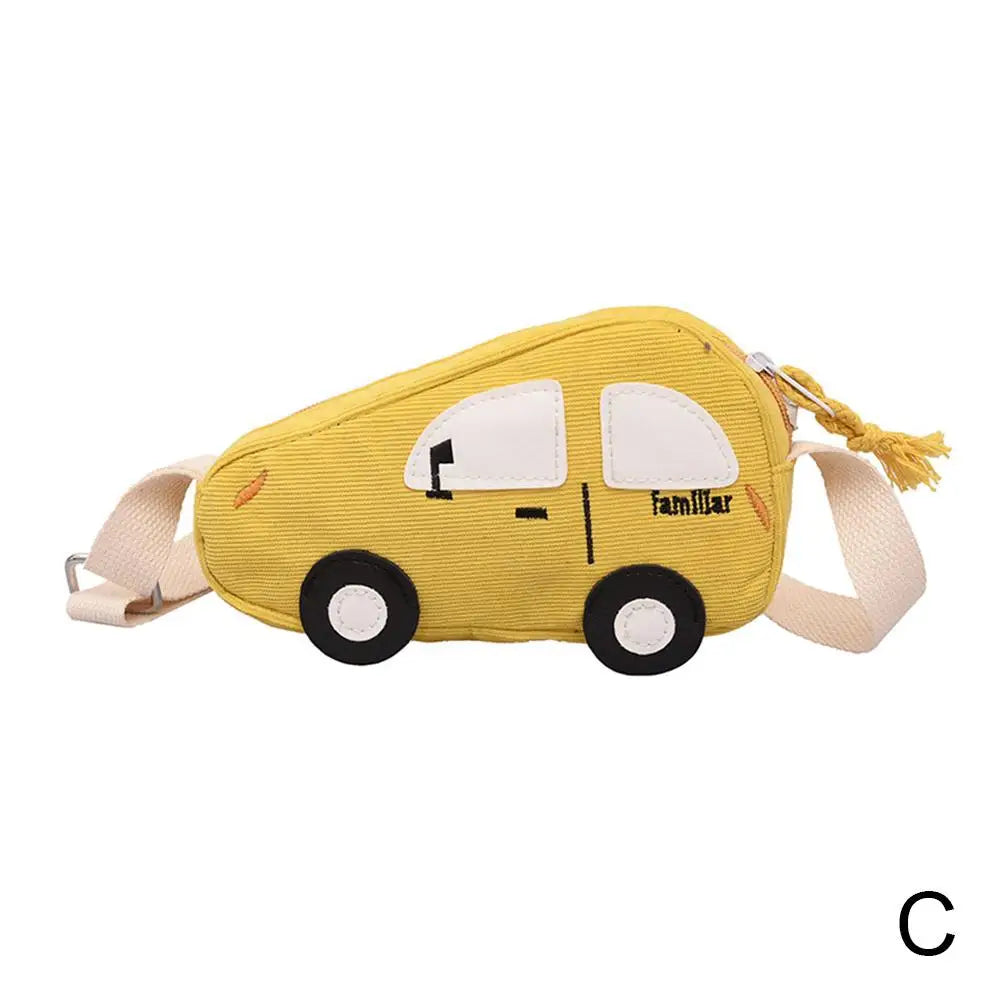 Fashion Mini Crossbody Bag Packet Children Baby Boys Girls Car Shoulder Bag Handbags Cartoon Pig Mini Coin Purse Qme Yellow