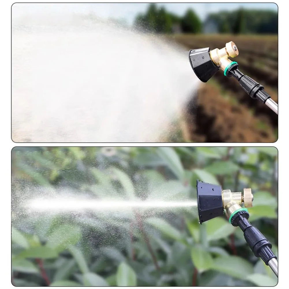1 PC Atomizing Adjustable Sprayer Agricultural Sprinkler Nozzle Black Windproof Sprinkler Garden Watering Irrigation Tools Qme