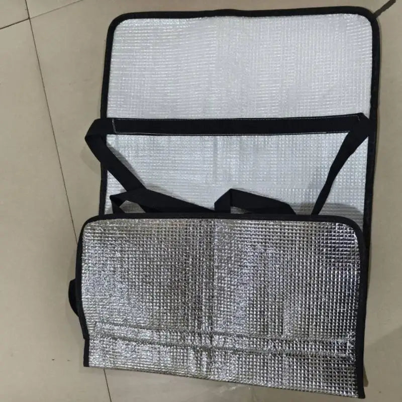 Outdoor Air Conditioner Cover Rainproof Sun Resistant Aluminum Foil Dust Cover With Elastic Band Lifting Loop Qme A4