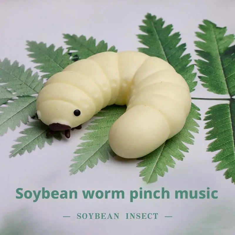 Soybean Bug Pinching Fun Worm Funny Kneading Fidget Sensory Play Qme