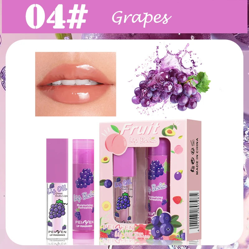 Fruit Lip Oil Lasting Moisturizing Nourishing Lipstick Long-term Care Qme Grapes