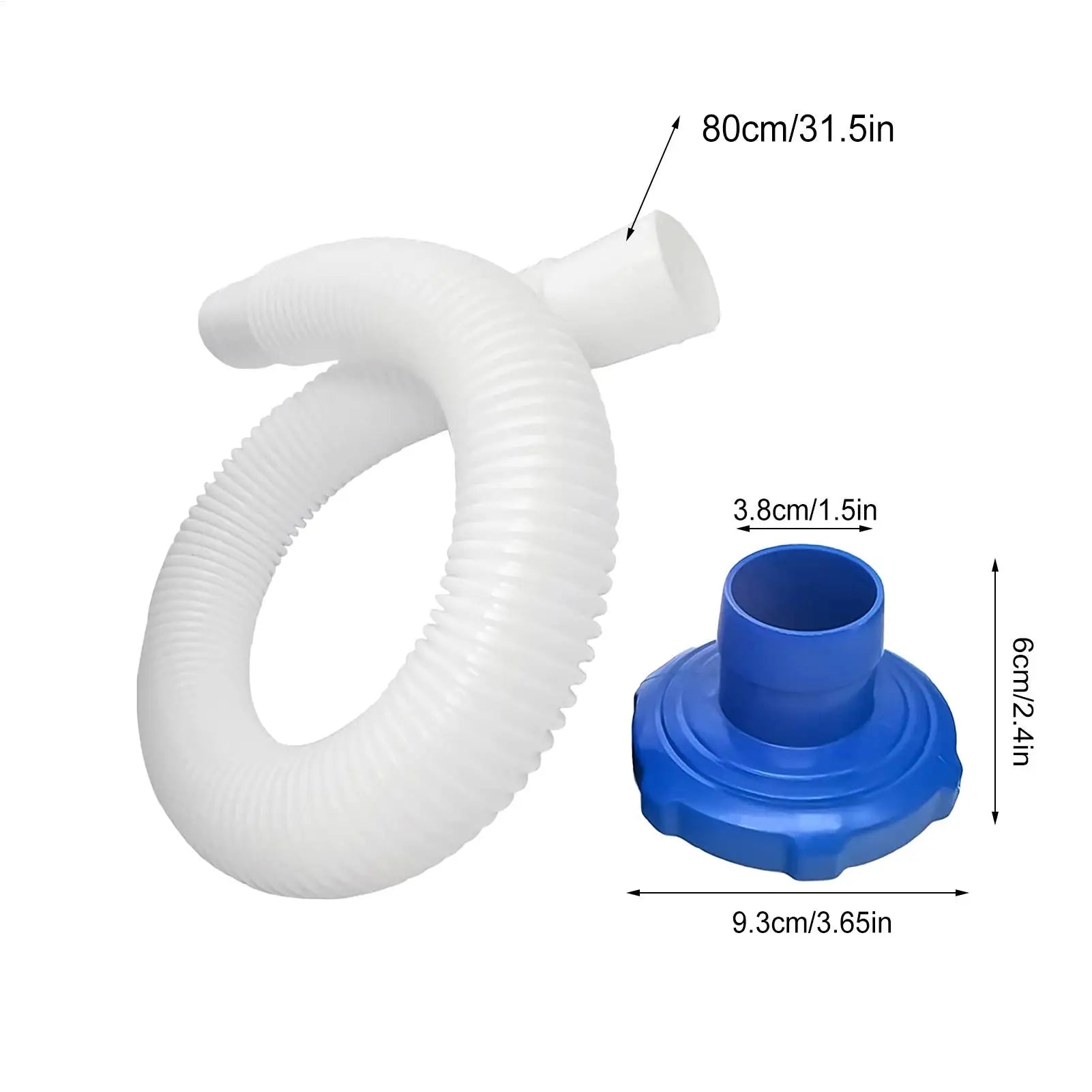 Pool Vacuum Plate For Skimmer Universal With Hose & 2 Iron Rings Pool Vacuum Skimmer Attachment Kit For Maintenance Cleaning Qme