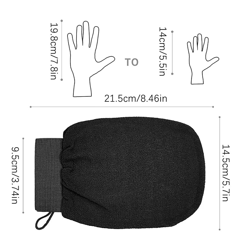 Moroccan Shower Exfoliating Glove Hammam Bath Body Cleaning Scrub Qme
