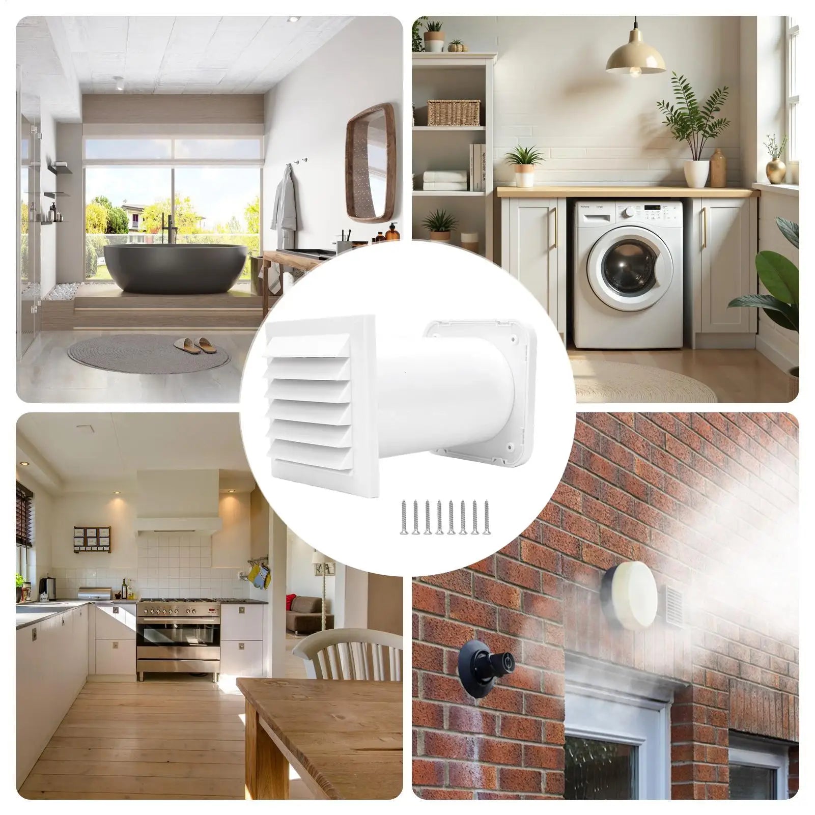 Passive Air Vent Through Wall Intake Airflow Ventilation Home Qme China Mainland