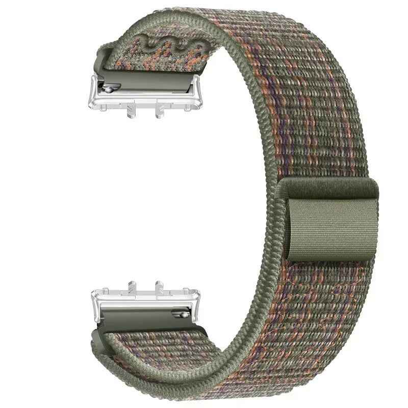 Nylon Loop Strap for Samsung Galaxy Fit 3 Adjustable Elastic Bracelet Watchband for iWatch Samsung Galaxy Fit3 Band Accessories Qme SGrO Galaxy Watch Fit 3