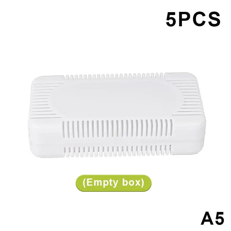 1/2/5pcs Empty Refrigerator Deodorizer Box Reusable For Keeping Fridge Fresh Removing Odors And Extending Food Shelf Life Qme A5
