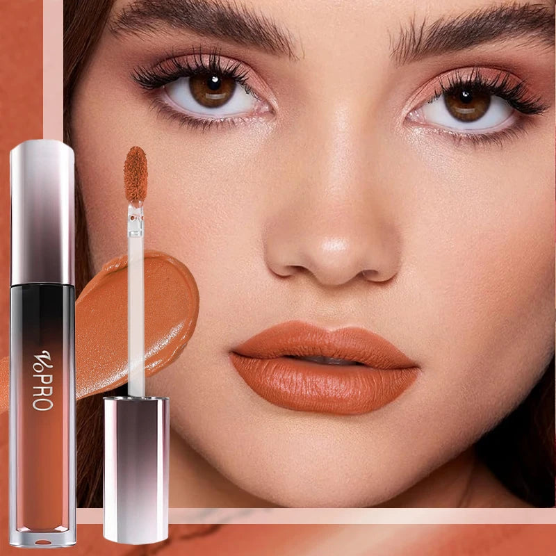 Matte Velvet Highly Saturated Lip Gloss,Long-Lasting Liquid Lipstick,Quick-Drying,Non-Stick, With Plant Squalane,Nourishing Qme