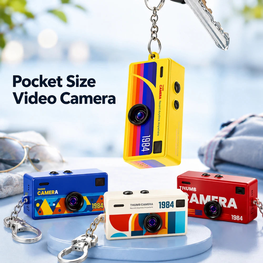 Light 1080P Keychain Mini Thumb Camera Portable Video Recorder Easy Carry For Daily Life Trip Outdoor Video Recording Qme
