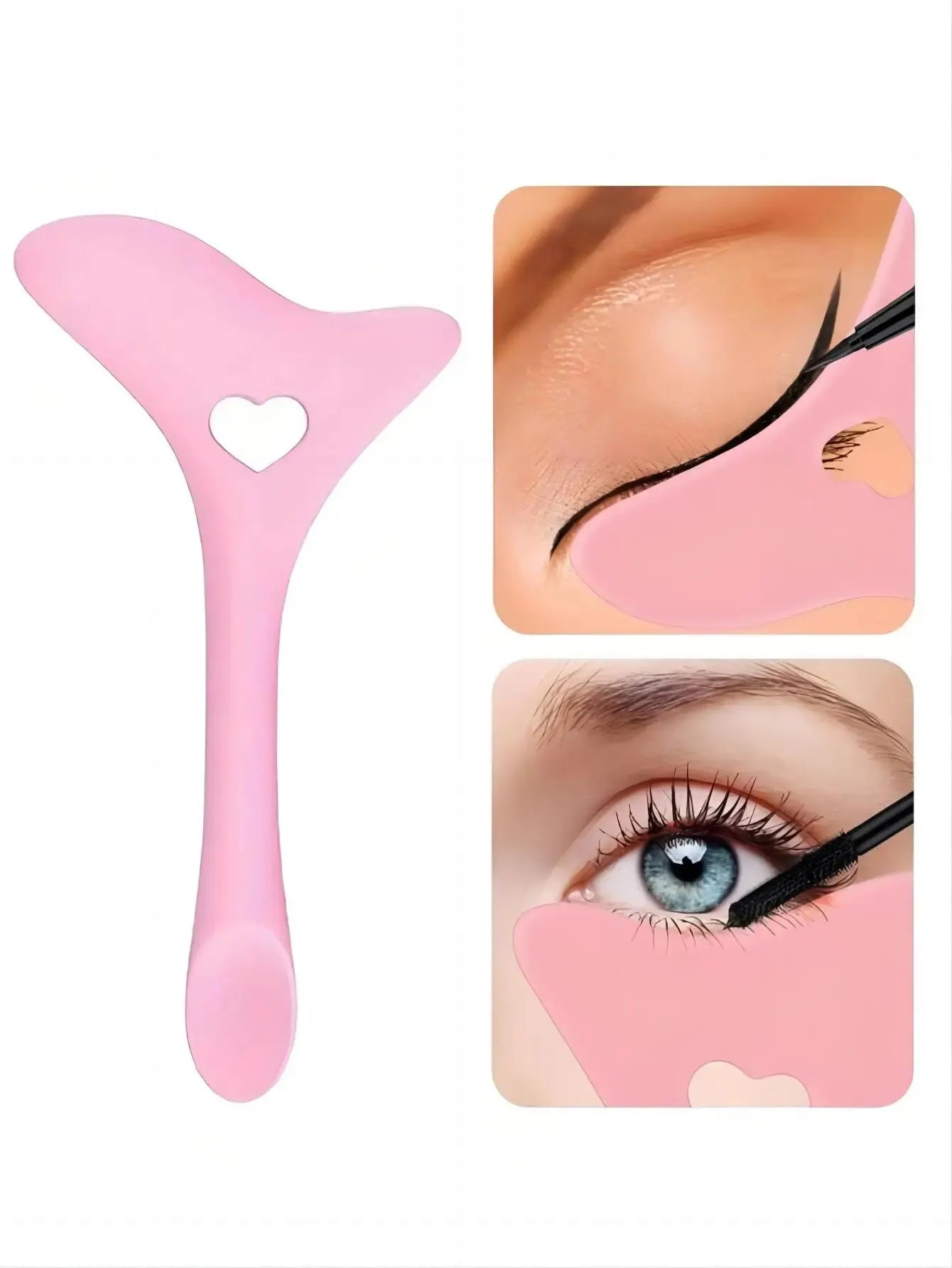 Multi-functional Eyeliner Stencil Wing Tips Silicone Aid Marscara Qme
