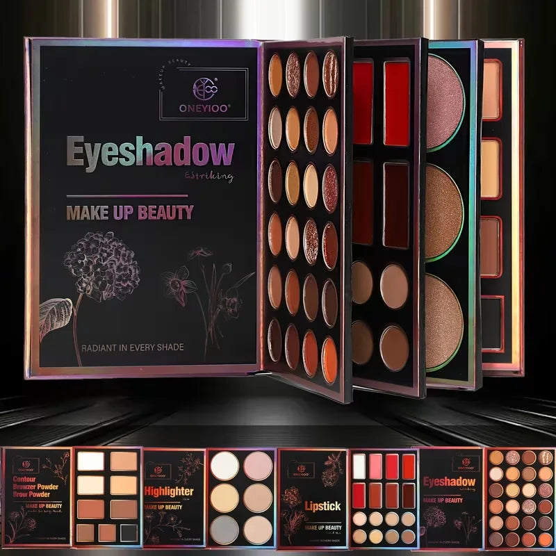 All-in-one Professional Makeup Eyeshadow Palette Highlighter Contour Qme
