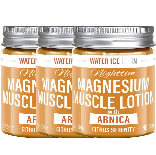 Magnesium Muscle Lotion with Arnica & Citrus for Deep Skin Soothing - Lightweight & Fast-Absorbing Formula. Qme YELLOW 100g