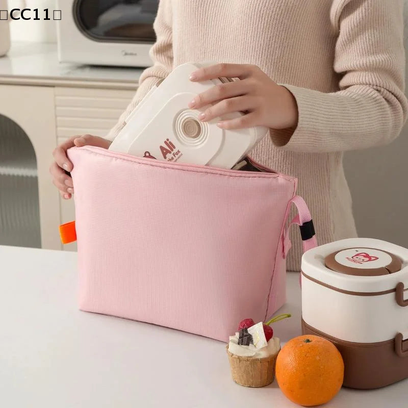 Insulated Lunch Bag Solid Aluminum Foil Rice Meal Ice Portable Dinner Qme