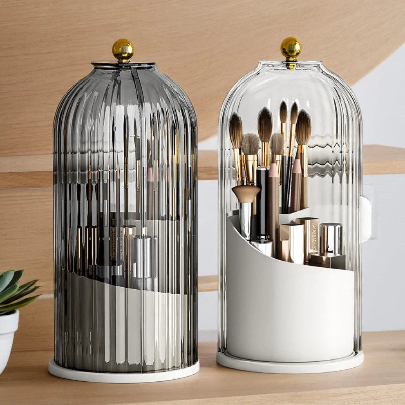 Lipstick Eyebrow Pencil Holder Eye Shadow Storage Box 360 Rotating Qme