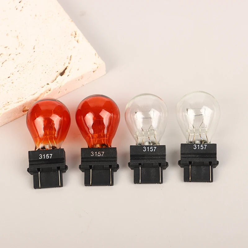 3157 DC12V 21 5W Car Brake Light Bulbs Halogen Lamp Quartz Glass Turn Qme