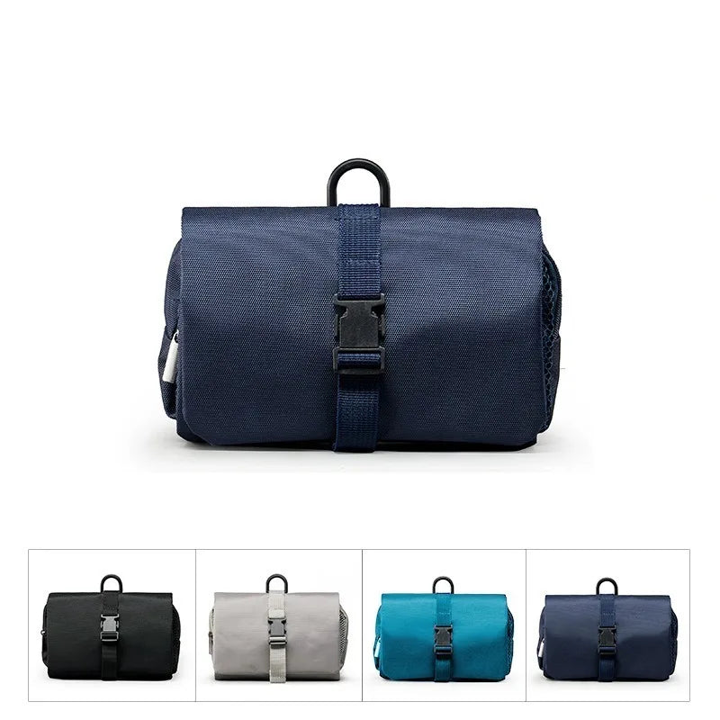Large Capacity Japanese Folding Toiletry Bag Hook Travel Toiletries Qme