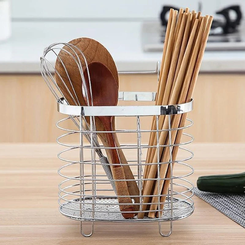 Suspension Household Stainless Steel Kitchen Cutlery Holder Drainer Qme