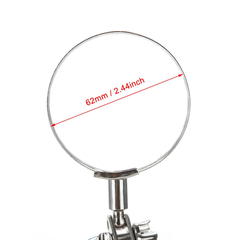 3rd Hand Helping Tool 5X Magnifying Glass Jewelry Accessory Magnifier With 2 Clamps Qme