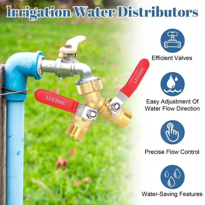 Two Control Composition Y Divider Garden Hose Highlighting Large Qme