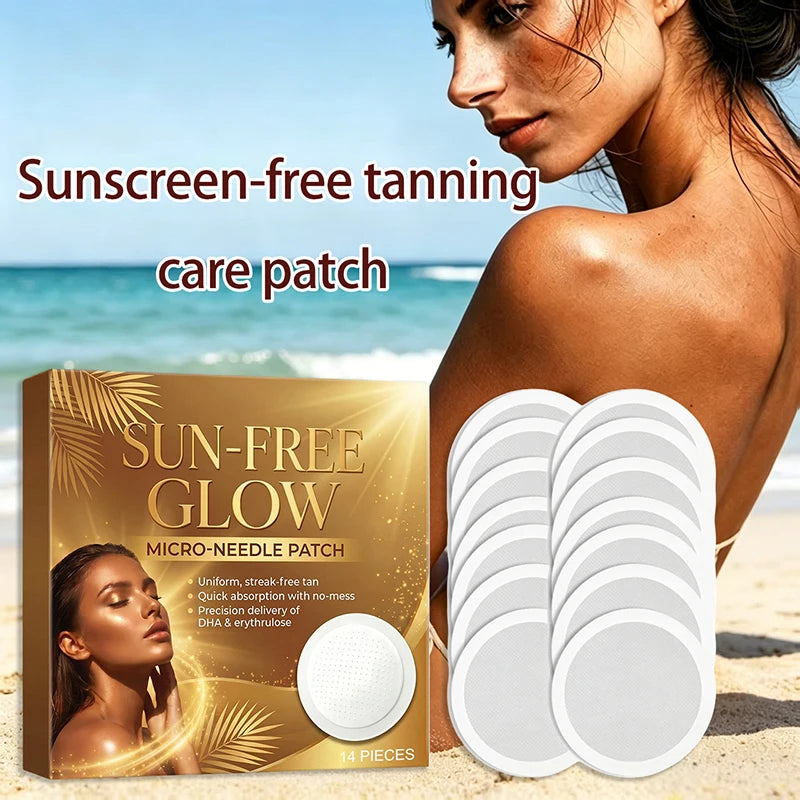 Sun Tanning Care Patches 14 Moisturizing Refreshing Natural Bronze Qme