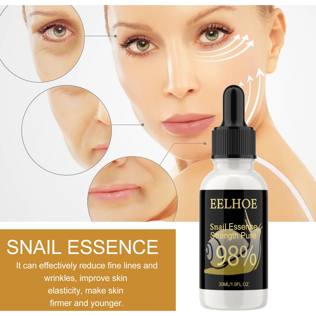 Snail Essence Fade Fine Lines Repair Skin Barrier Moisturizing Refines Pores Nourishes Rejuvenates Anti Wrinkle Facial Essence Qme