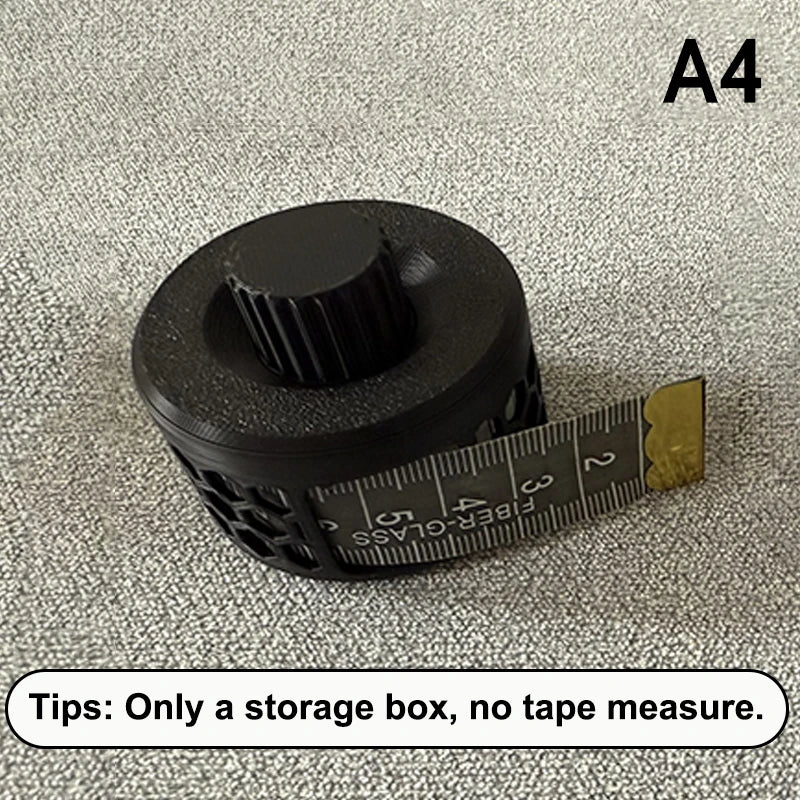 Sewing Tape Measure Storage Box Space-saving Home Office Supplies Qme A4