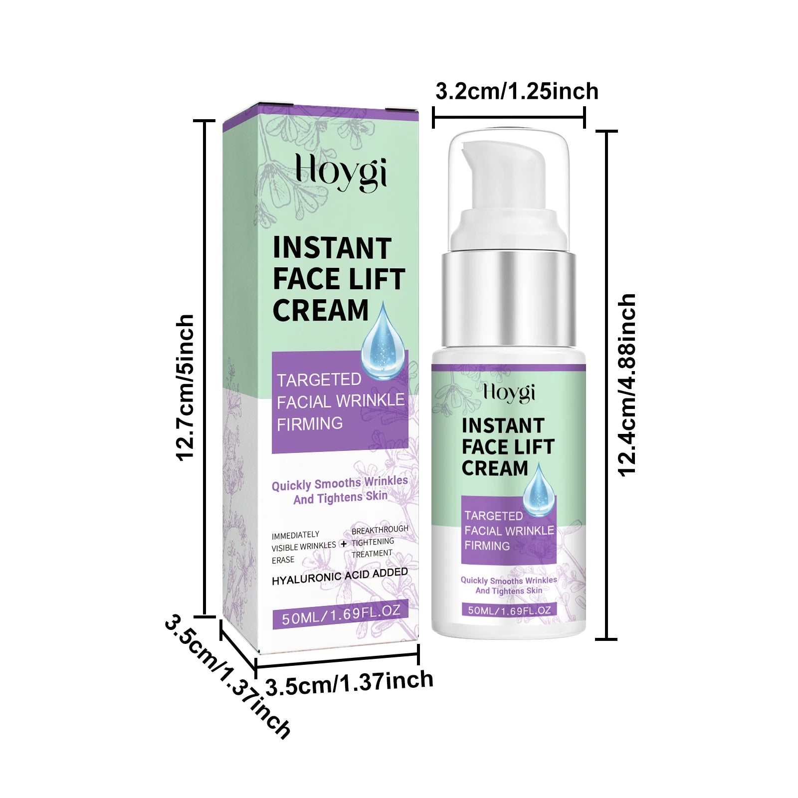Instant Face Lift Cream Smoothing Hydrating & Firming Fade Fine Lines Lightening Melanin Pigmentation Brightening Face Cream Qme