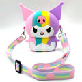 Kuroomi Cute Cat-shaped Silicone Coin Purse Multi-color Strap Qme 3