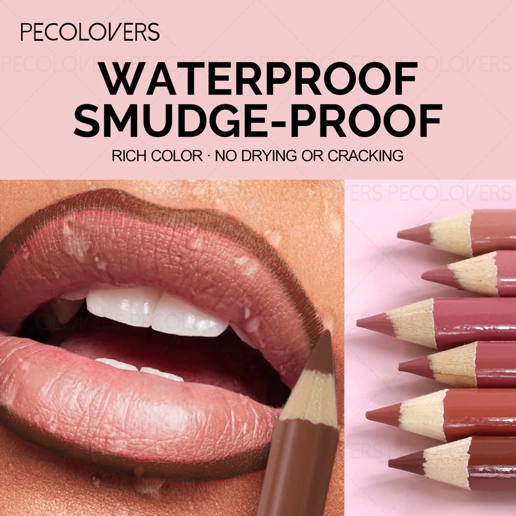 Perfect Matte Lip Liner Pencil Define Lines Easy Slide Natural Tones Qme