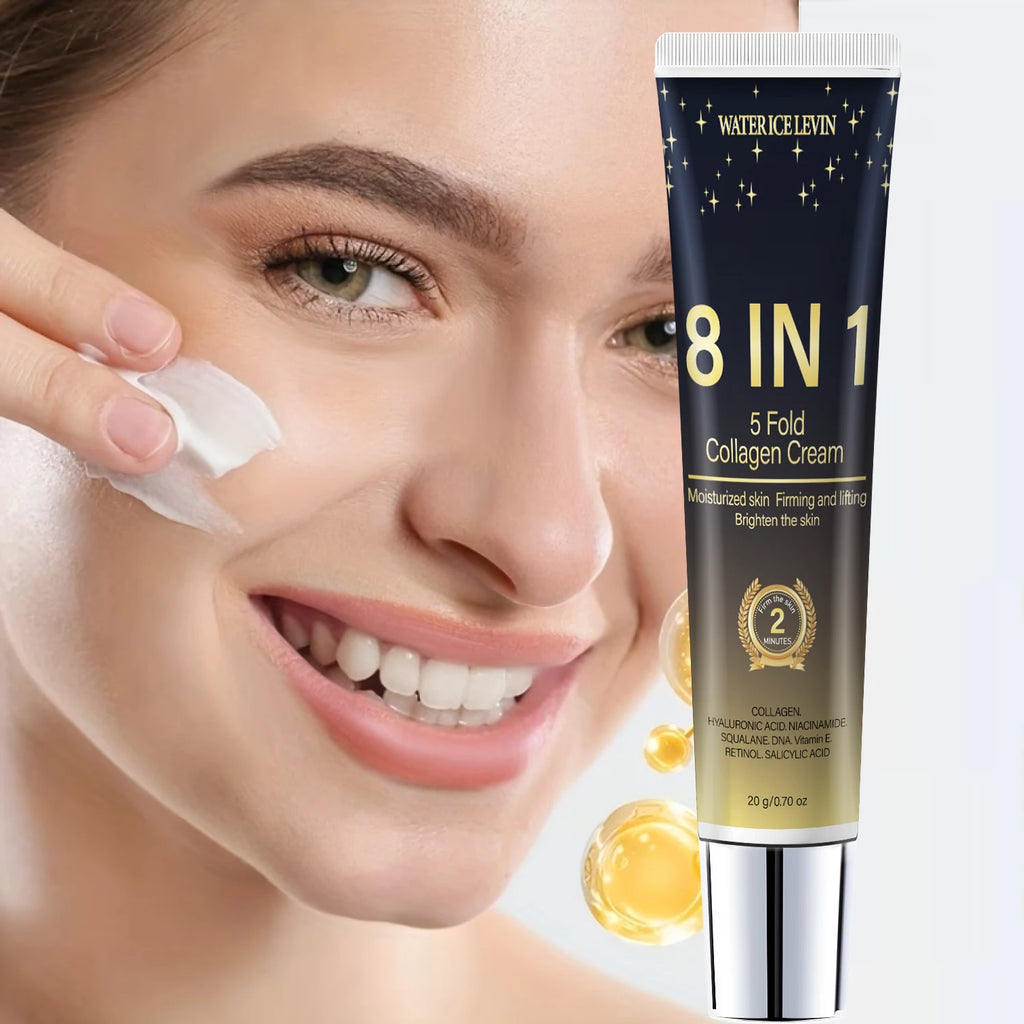 8 in 1 Multi-effect Collagen Cream, Daily Hydrating Formula for Firm, Bright, Youthful Skin Qme