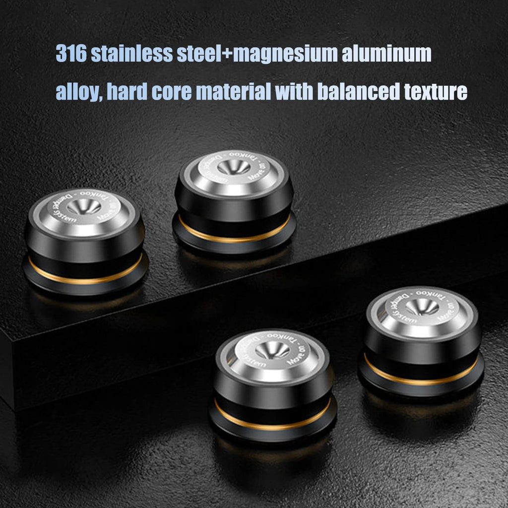 Speaker Isolation Stand Feet Stainless Steel Audio Isolation Feet 63x26mm Universal for Subwoofer CD DVD Amplifier Turntable Qme