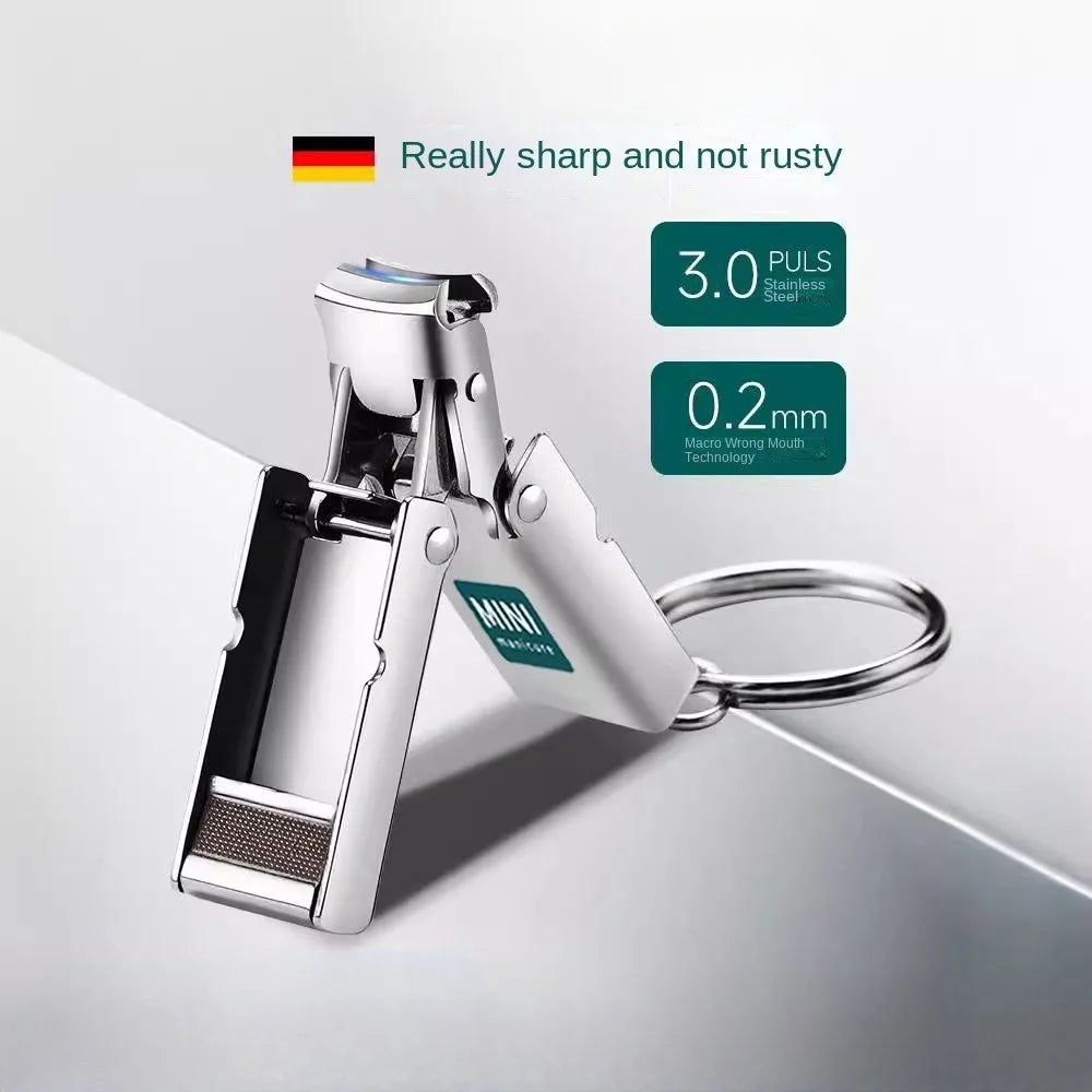 Nail Clippers Collapsible Portable Travel Fingernail Scissors Cutter Qme