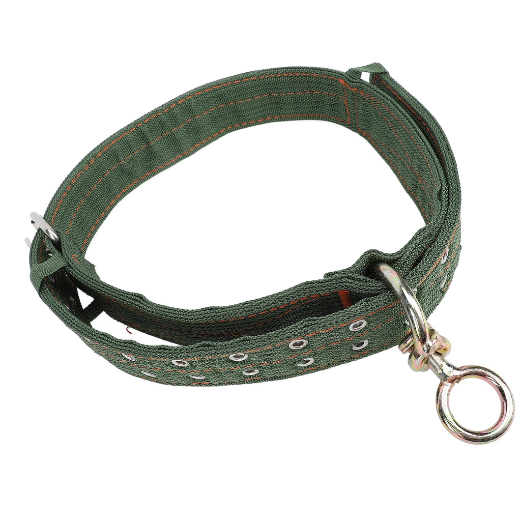 Cattle Collar Nylon Thickened Heavy Duty Cow Show Collar with Metal Buckle and Traction Chain for Horse Dog Cattle Collar Qme L