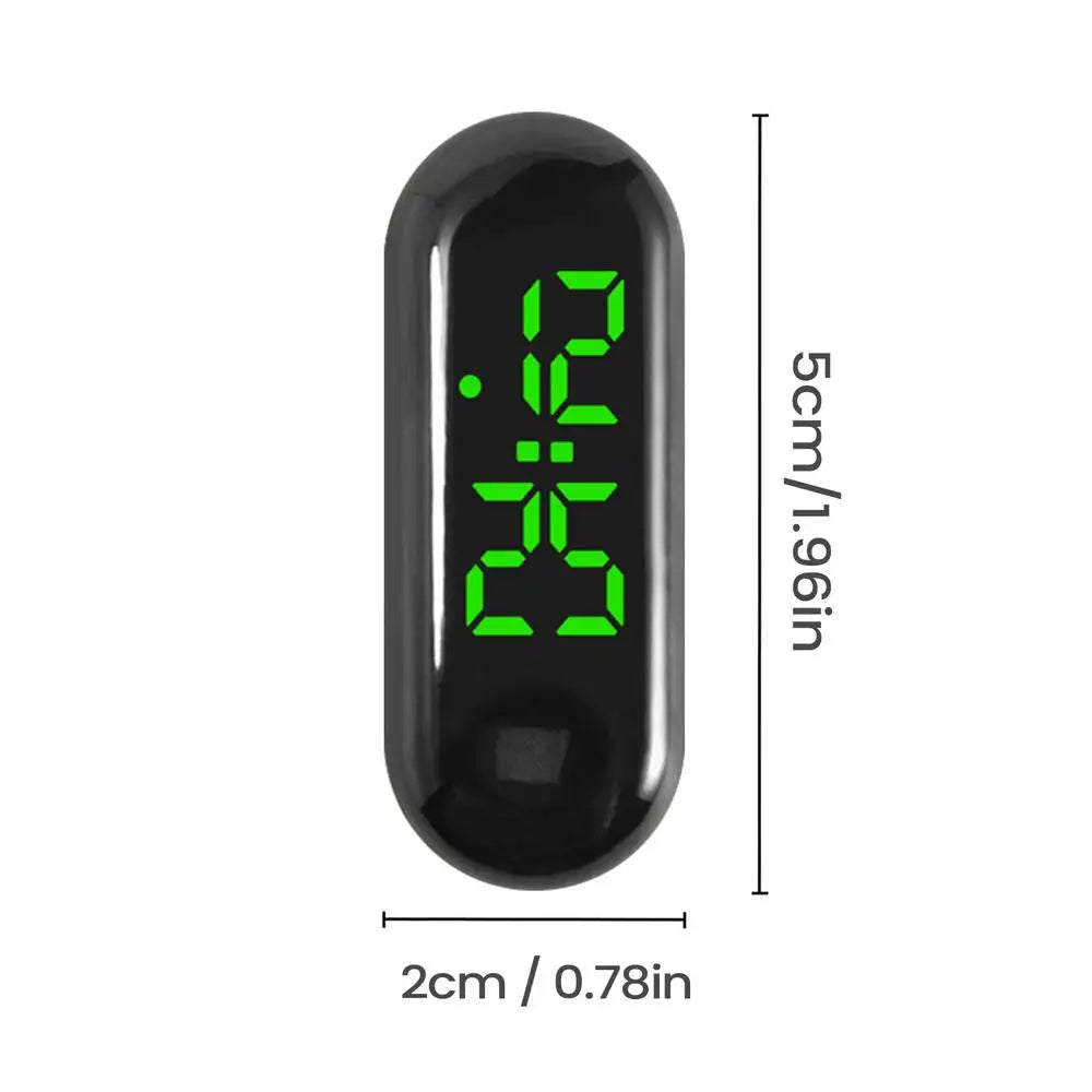 NEW 1pcs Small Digital Clock Waterproof Luminous Mini Digital Clock Adhesive For Sedan Truck Minivan Motorcycles Bike Travel Qme 02